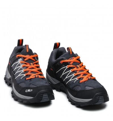 Hiking shoes CMP RIGEL LOW WP (Anthracite Flash Orange) man - Alpinstore