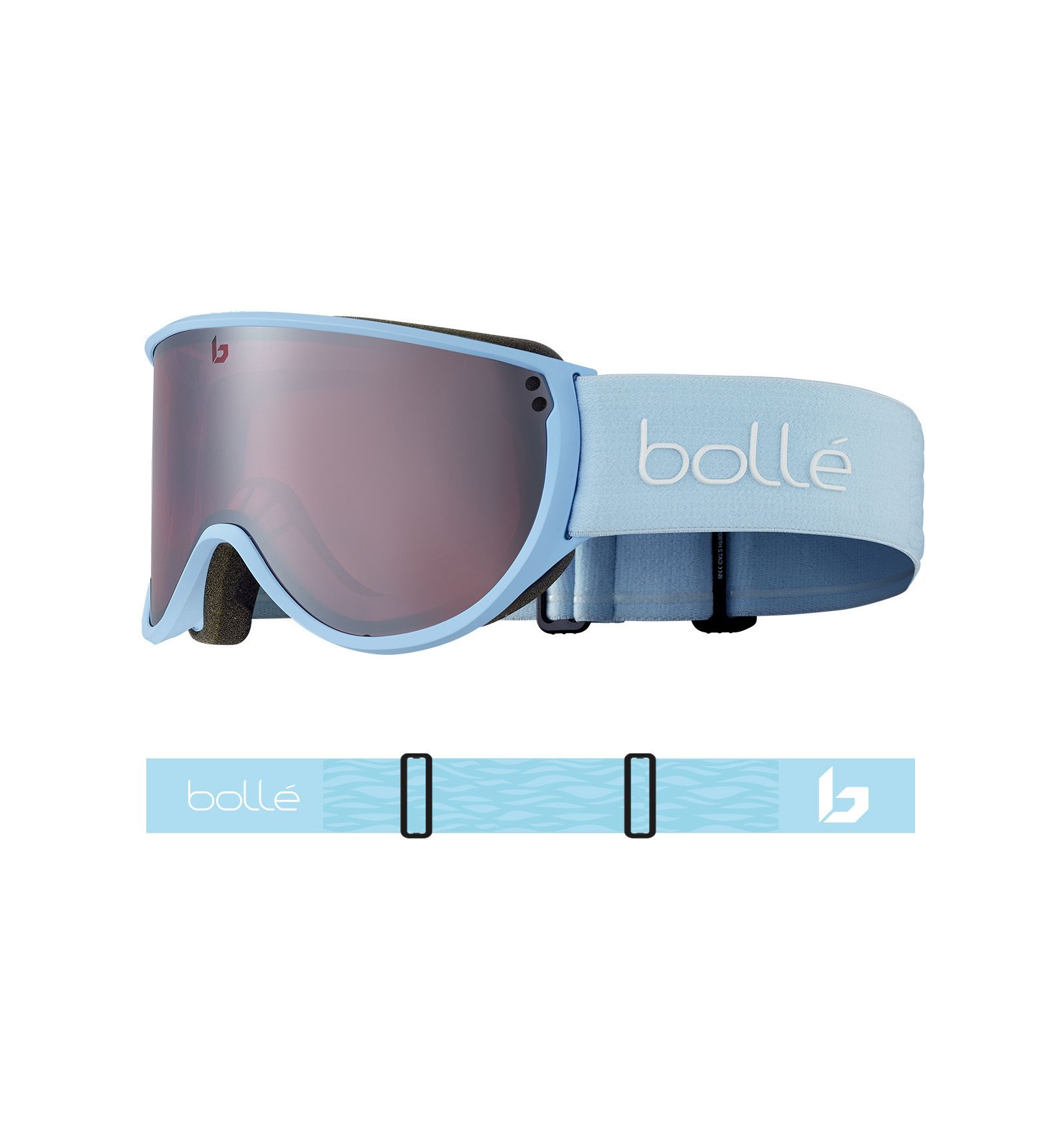 Masque De Ski Bolle Nova II - Lentille Vermillon Gun L1MAA - Neuf