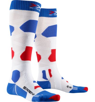 X-Socks Chaussettes Ski Patriot 4.0 France Calcetines de esquí Hombre 