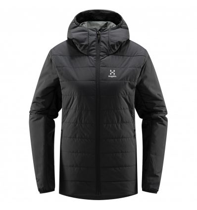 HAGLÖFS Mimic Silver Hood (True Black) Mountaineering Jacket for Women ...