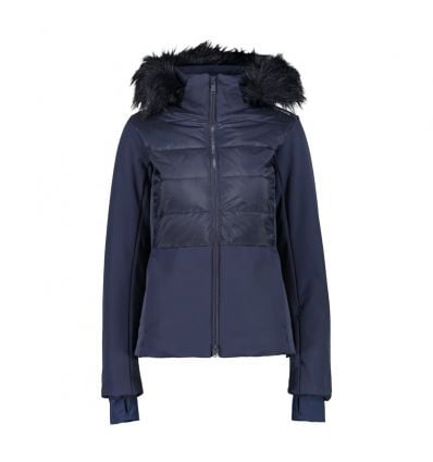 Hood CMP Jacket - Alpinstore blue) Jacket (Black Zip Woman Woman