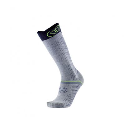 Ski socks SIDAS Ski Merino Performance (Grey/Green) - Alpinstore