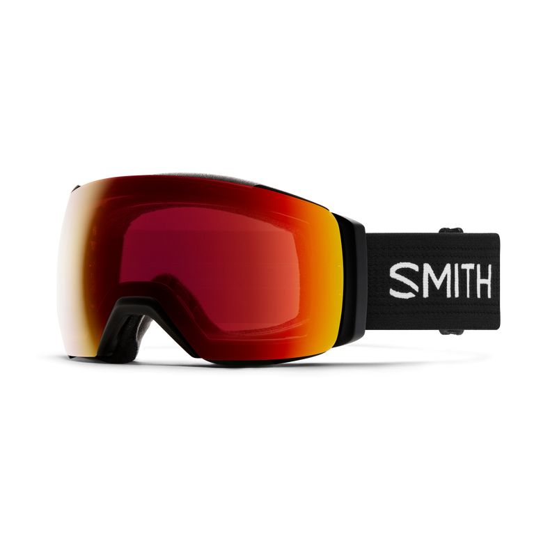 Skimasker Smith I/O Mag Xl (Zwart - ChromaPop Sun Red Mirror Lens)