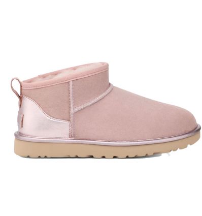 Laarzen UGG Classic Ultra Mini shine (roze greyl) vrouw - Alpinstore