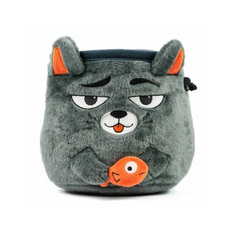 Animal Magnesia Bag YY VERTICAL Cat (Grey)