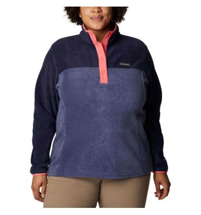Half Snap Fleece Columbia Benton Springs Half Snap (Nocturnal / Dark  Nocturnal) Women - Alpinstore
