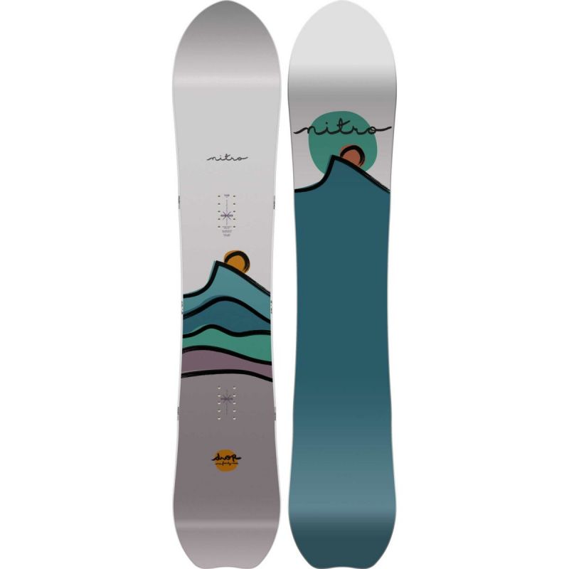 Snowboardpakke Nitro Drop (2023) + binding - dame