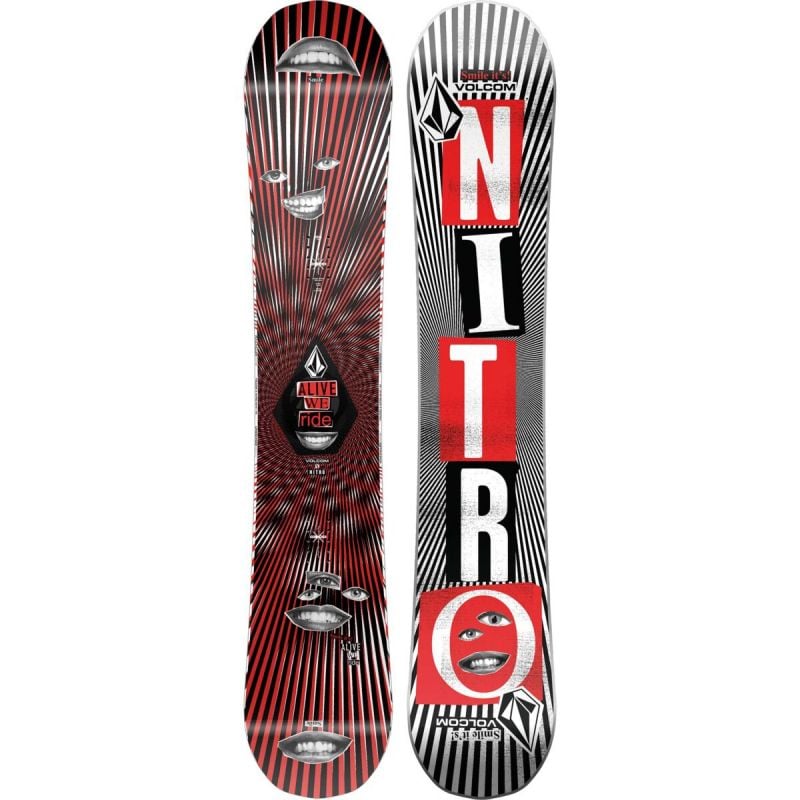 Pack de snowboard Nitro BEAST x VOLCOM + fijación