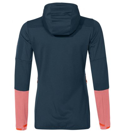 [Vom Hersteller generalüberholtes Produkt] Vaude Monviso (Dark sea uni) Alpinstore Women\'s Hooded Jacket - Fleece