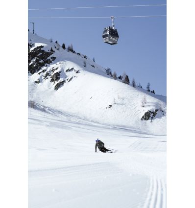 Casque de Ski Bollé V-line Carbon (White Matte - Phantom Blue -  Photochromique)