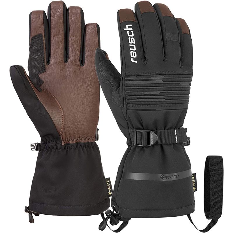 Ski gloves REUSCH Isidro GTX (Black/Brown)