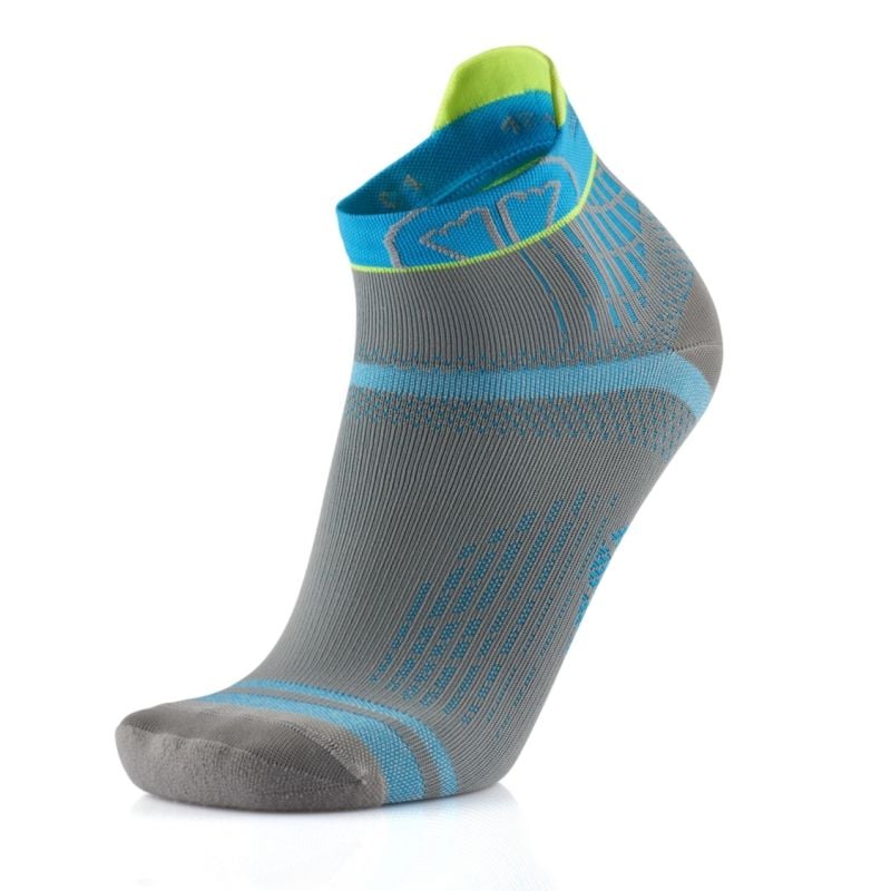 Chaussettes de running SIDAS Run Feel (gris/turquoise)