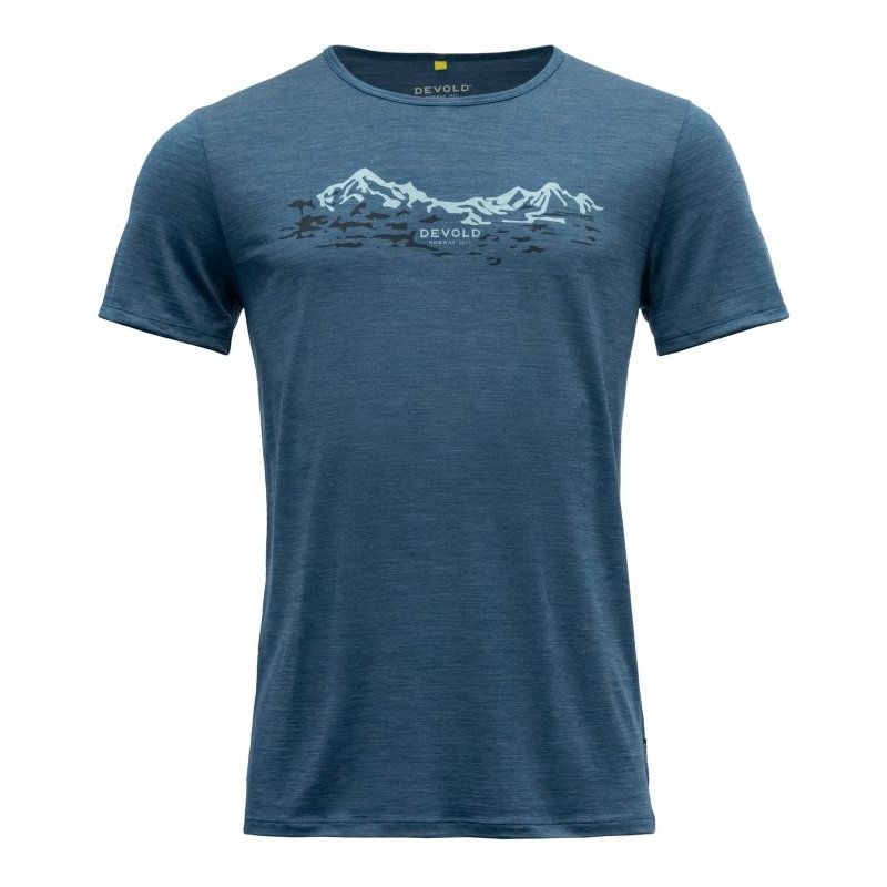 T-shirt Devold UTLADALEN MERINO 130 TEE til mænd (flood)