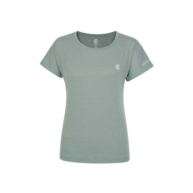 T-skjorte for kvinner Dare2B Vedvarende T-skjorte (Lilypd Green Marl).