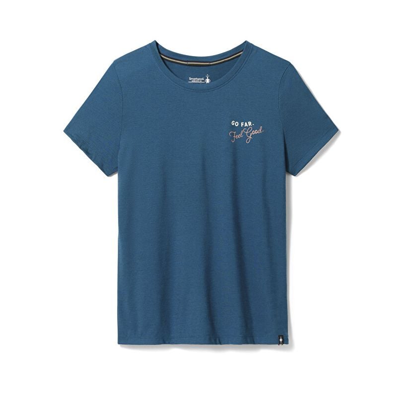 Smartwool Denver Skyline (skumringsblå) t-skjorte for kvinner