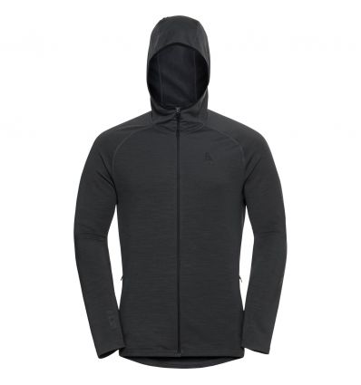 Sweat-shirt à capuche et zip intégral pour homme Leone Soft Basic