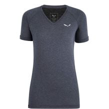 T-Shirt Salewa PUEZ MEL DRY W V-NECK (Ombre Blue Melange) Women