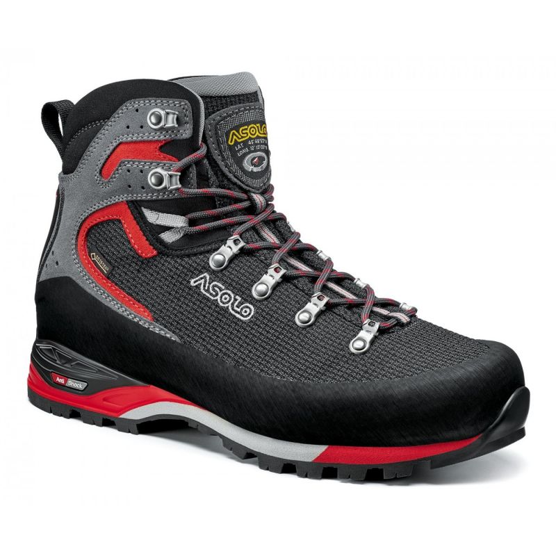 Asolo Corax GV (BLACK/RED) Men's hiking boots