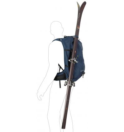 Ski mountaineering and trekking backpack