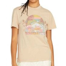 T-shirt Volcom F2Y LOCK IT UP (TAUPE) Dames