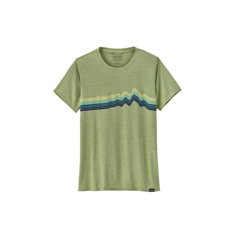 Patagonia W-caps for kvinner Cool Daily Graphic (salviagrønn) t-skjorte