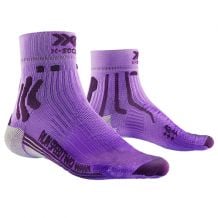 Kvinners X-SOCKS Run speed To 4.0 sokker (oppfinn lavendel arktisk hvit)