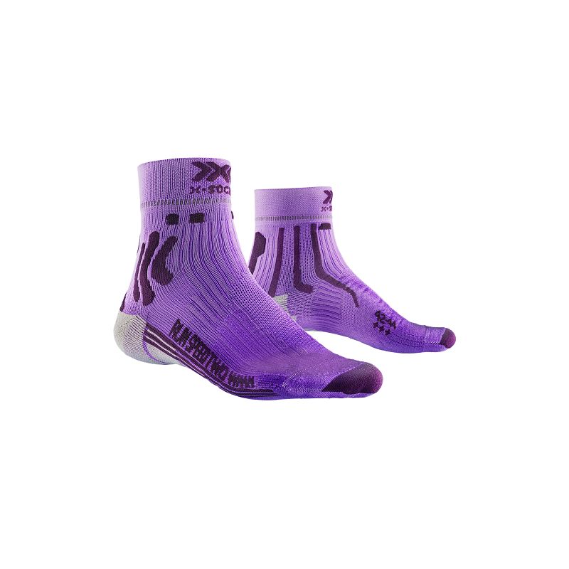 X-SOCKS Run speed Two 4.0 (invent lavander arctic white) Calcetines Mujer