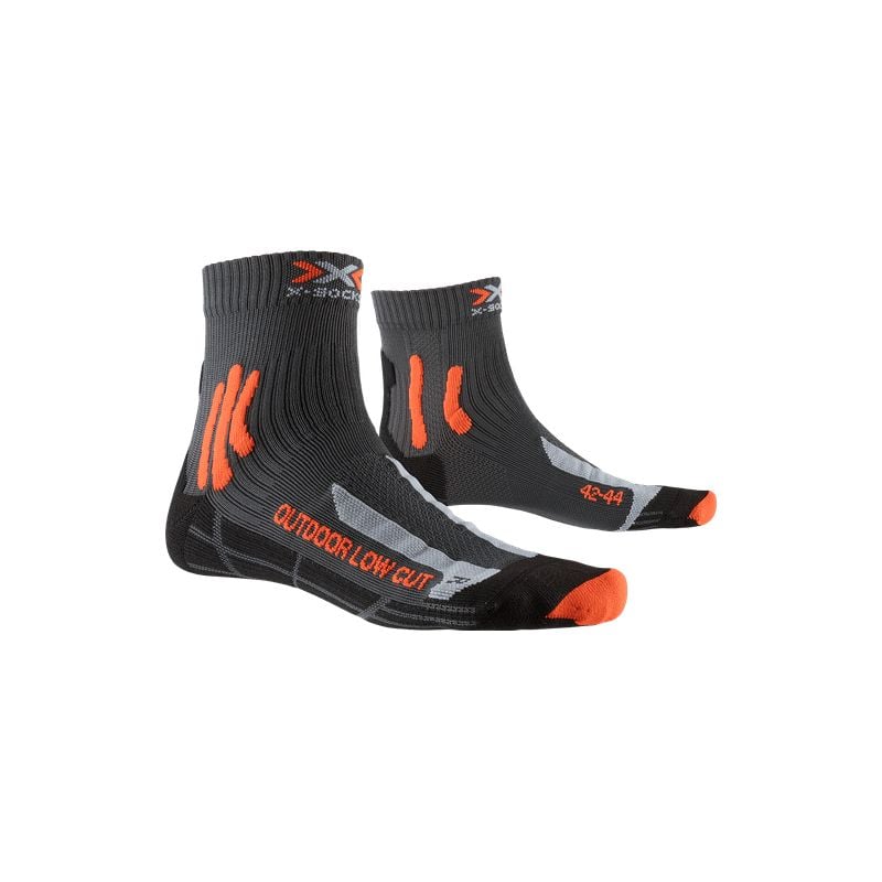 X-SOCKS Trek outdoor low cut Socken (anthrazit orange)