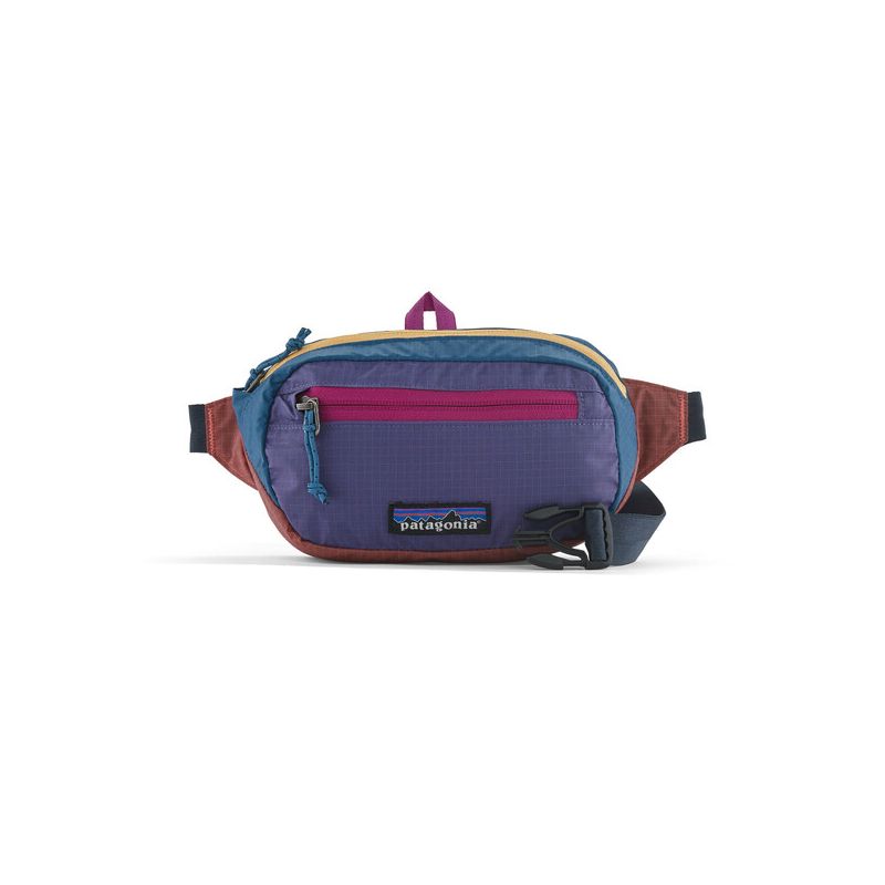Saccoche Patagonia Ultrakevyt Black Hole Mini Hip Pack (Patchwork: Coral)