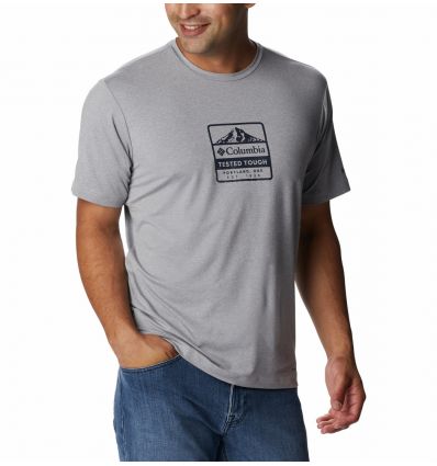 T-shirt Columbia Tech Trail Graphic (collegiate Navy) Man - Alpinstore