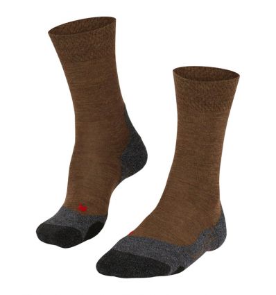 Men's TK2 Wool Trekking Socks Falke (dark brown) - Alpinstore