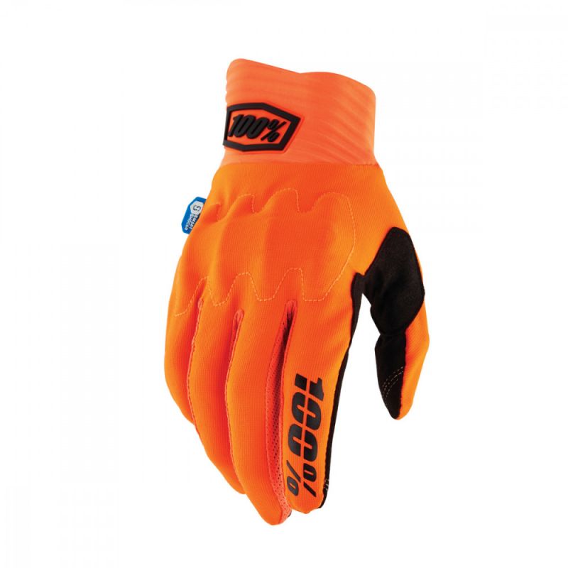 MTB-Handschuhe 100% Bike COGNITO SMART SHOCK (Fluo orange)
