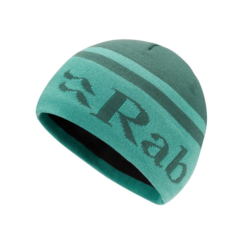 Rab Logo Band Beanie (Green Slate/Glacier Blue) (vihreä liuskekivi/jääsaviolesken sininen)