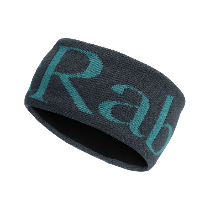 Fascia per la testa Rab logo knit (Ebano)