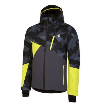 Veste de ski Dare2B Baseplate Jacket (Neon spring/Black geo Camo Print)  Homme - Alpinstore