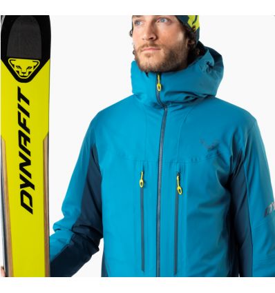 Men\'s ski touring jacket Dynafit FREE INFINIUM HYBRID JKT M (storm blue) -  Alpinstore