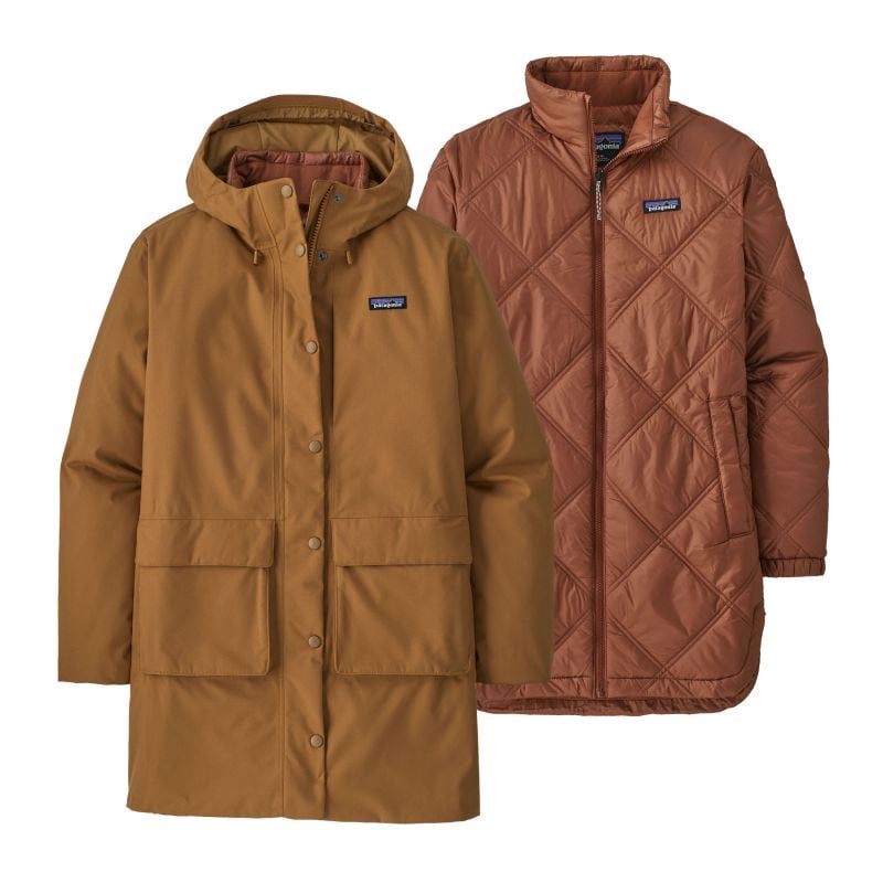 Parka PATAGONIA W's Pine Bank 3-in-1 Parka (Nest Brown) femme