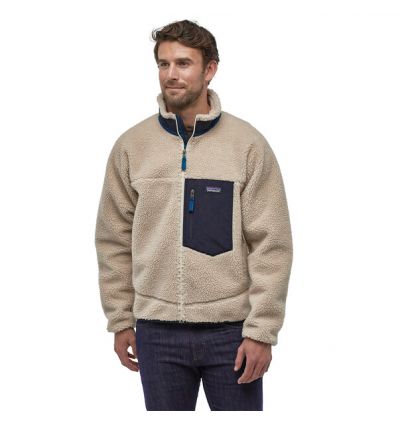 Buy Patagonia Classic Retro-x Fleece Jacket Mock Neck Sherpa Sweater Full  Zip Small Logo Retro X Sweatshirt Streetwear Size L Online in India - Etsy