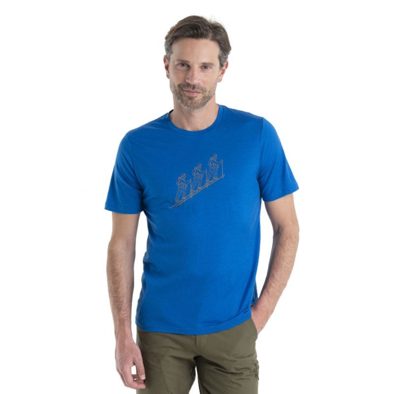 Teknisk T-shirt til mænd Icebreaker Tech Lite II 150 (Lazurite)