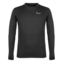 T-shirt uomo a maniche lunghe Salewa PUEZ MELANGE DRY (nero melange)