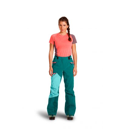 Hardshell-bukser til kvinder Ortovox Westalpen 3l Pants Green) - Alpinstore