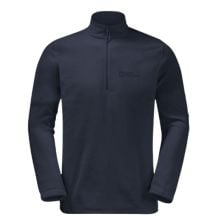 JACK WOLSKIN TAUNUS HZ (Night Blue) fleece med halv dragkedja för herrar