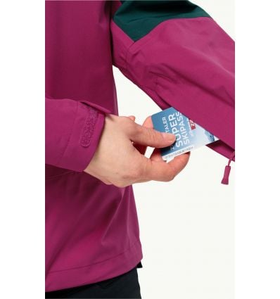 Women's ski touring jacket JACK WOLSKINS ALPSPITZE TOUR 3L JKT (New Magenta)