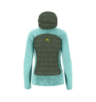 Women's hybrid fleece Karpos MARMAROLE (THYME/AQUA SKY)