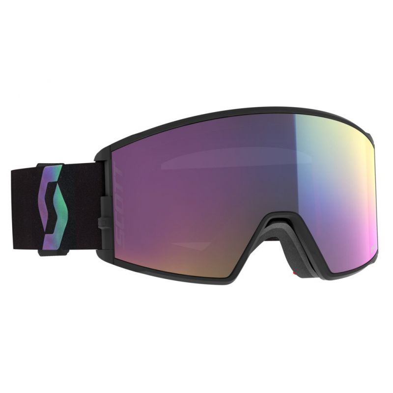 Masque de ski SCOTT SCO Goggle React (Black Aurora green)