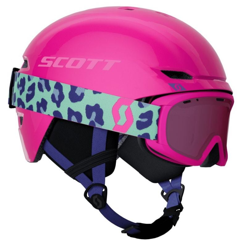 Hjelm- og skimaskepakke Scott Combo Hlmt Keeper 2+Goggle Jr Witty (Neon Pink) junior
