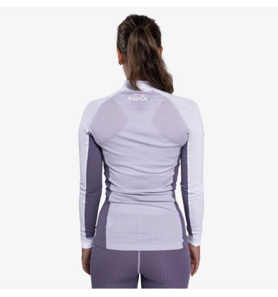Underwear SWIX RaceX Classic Half Zip - women's (purple/white) - Alpinstore