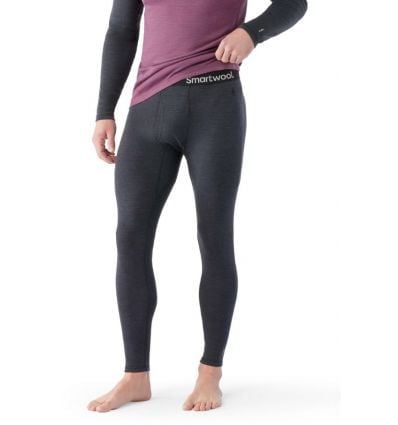 Men's Smartwool Classic Thermal Merino Base Layer Pants (Charcoal Heather)  - Alpinstore