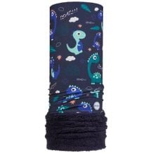 Cache cou CAIRN MALAWI POLAR PLUSH JUNIOR (BLUE DINO) enfant