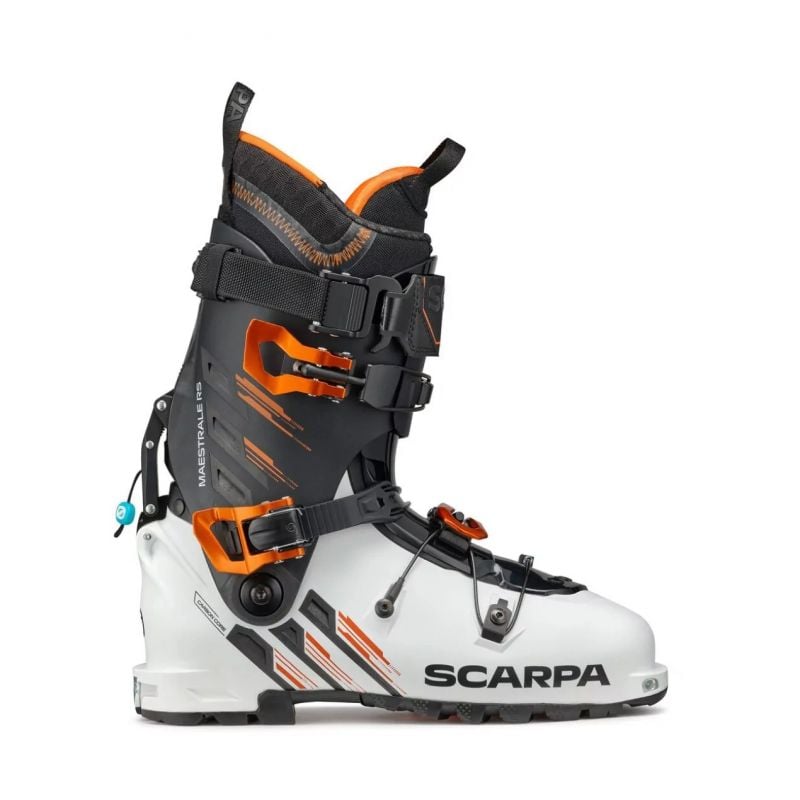 Men's touring ski boot Scarpa Maestrale RS (White Black Orange)